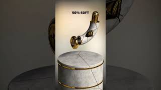 0% vs 100% Cylinder Sliding Into the Torus Soft Body Simulation #blender3d #3dart #3danimation