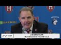 Jim madigan on northeasterns third consecutive beanpot title