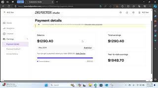 My Dailymotion earning proof | how to earn $1000 with Dailymotion screenshot 5