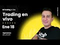 📈 Trading en Vivo | Ene 18 | Creek - Volume Profile (BTC, WTI, SPY)