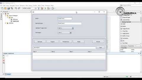 Program CRUD Java Desktop dengan menggunakan Database MYSQL