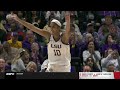  angel reese celebrates after hitting first three pointer of season  10 lsu tigers