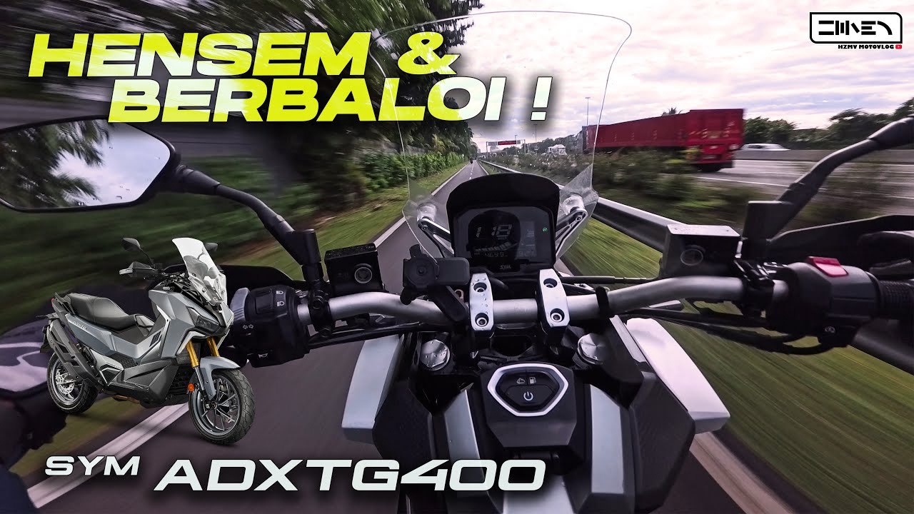 SYOK TAPI RASA LEMAS BAWAK SKUTER NI !! SYM ADXTG 400 | Insta360 Ace Pro 2 [4K]