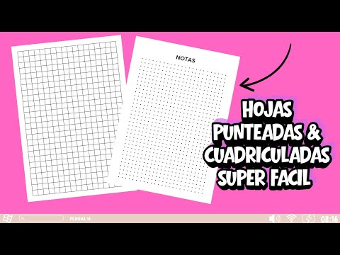 🥰CREA HOJAS PUNTEADAS Y CUADRICULADAS GRATIS DESDE WORD #word #hojaspunteadas
