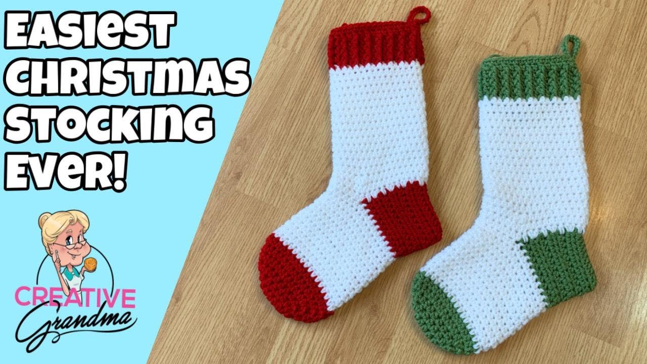 CROCHET Easiest Christmas Stocking Ever MakeitPremier YouTube