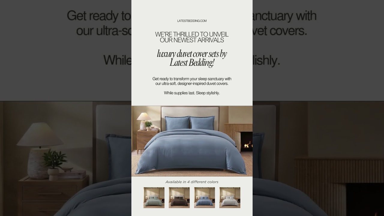 Latest Bedding Luxury Duvet Cover Sets | New Collection Launch 2025 | Designer-Inspired Bedding USA
