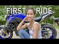 A short rider's first time on the 2021 Yamaha MT07!