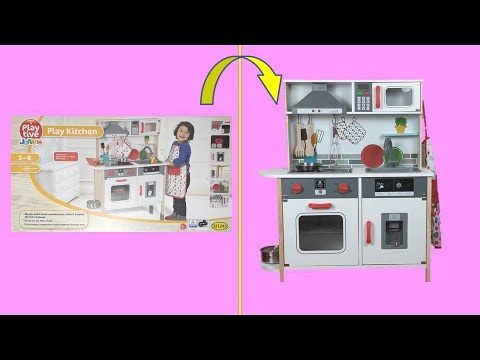 heel fijn pijnlijk Oranje Kitchen for kids unboxing play set Lidl Playtive Junior Play Kitchen 321245  DIY Happybee Kids Club - YouTube