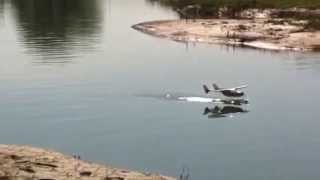 RC Cessna Skymaster floatplane