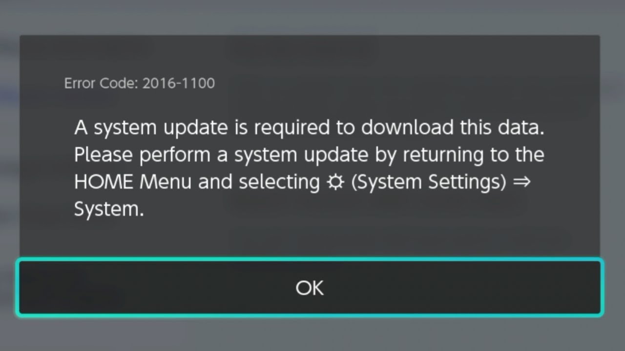 An update is required