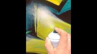 graffiti spray paint can control tutorial how to dust shine/high light lettering