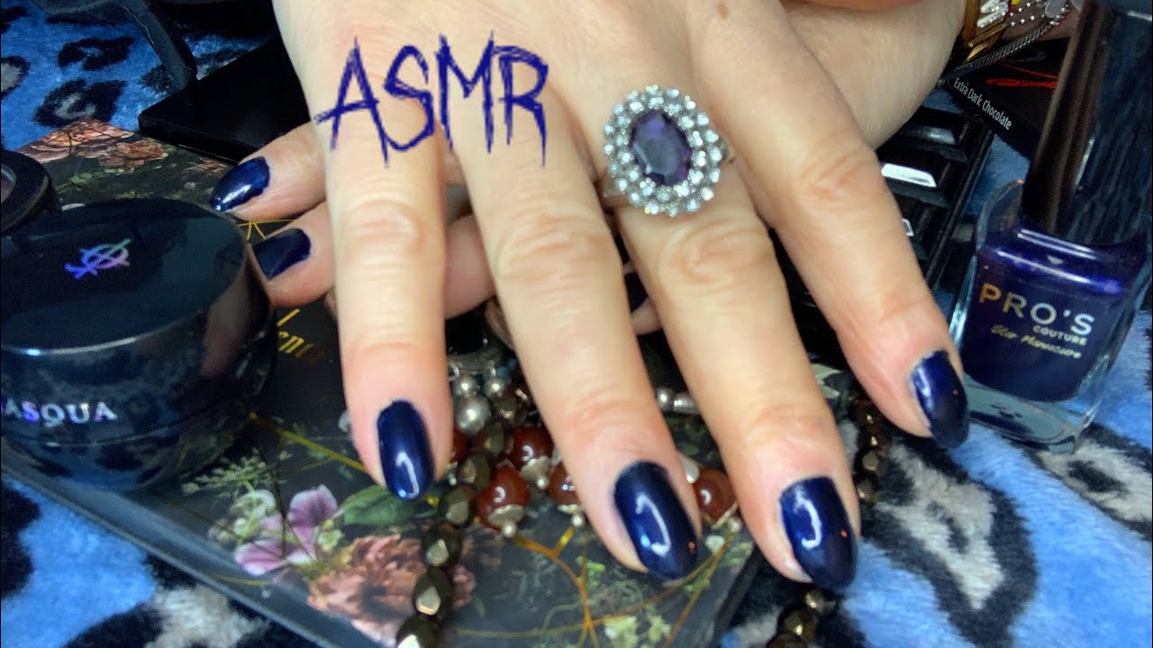 ASMR Gothic & Dark Infusion 🖤💙Ipnotici colori scuri ✋🤚Hand movements