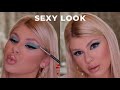 Blue smokey eyes makeup tutorial  fox eyeliner  plava senka za oi  aries