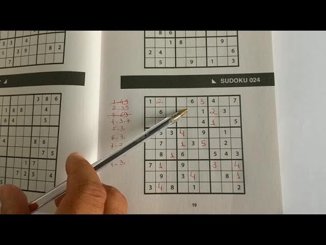 Jogo Sudoku Com Respostas. Complexidade Difícil. Simples