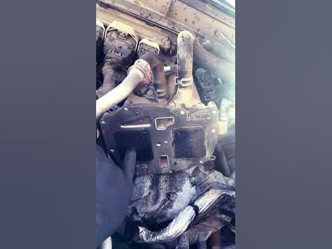 EGR Valve Cooler clogged badly causing DTC P0401 #ford #truck #cars #