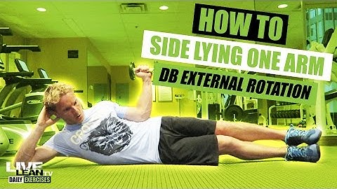 How To Do A SIDE LYING DUMBBELL EXTERNAL ROTATION | Exercise Demonstration Video and Guide