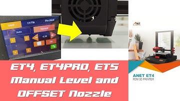 Anet Leveling manual and Nozzle offset