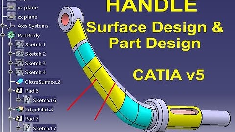 How to create a device handle using CATIA v5 Generative Surface Design