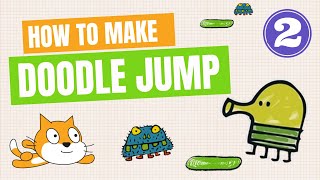 How to make a game DOODLE JUMP in Scratch | Part 2 screenshot 3