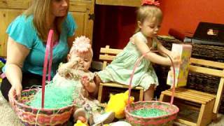 Liberty and Zoey at Easter April 2010