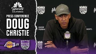 Doug Christie details Kings' prep for Lakers without LeBron James, Luka Dončić | NBCSCA