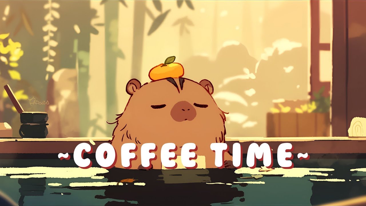 Capybara Chill Radio - Relaxing Music for Work/Study ~ Peaceful Moments ~ 🦫 🌙 📖