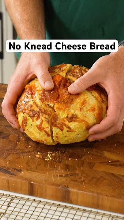 How to Make No Knead Cheese Bread