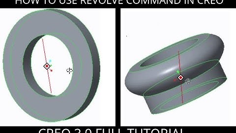 how to use of revolve command in creo