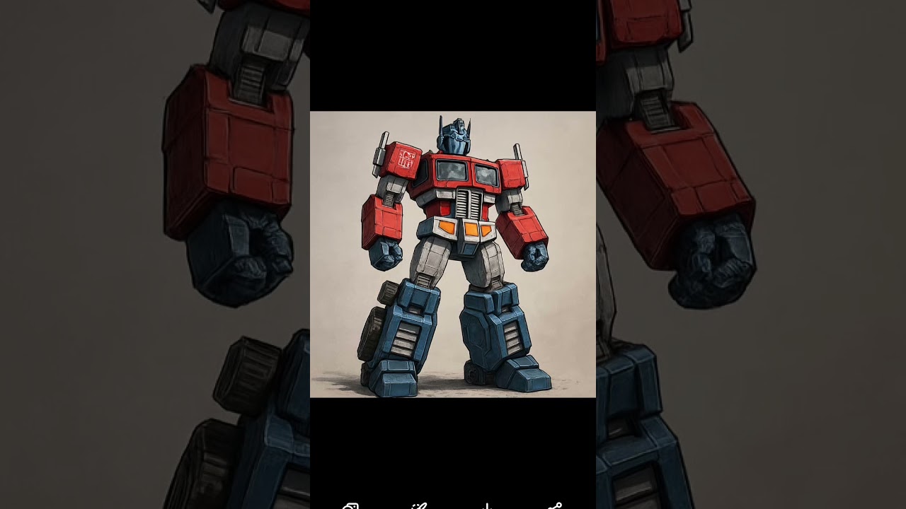 Transformer in battle pose