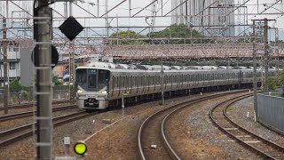 JR西日本 225系0番台 I4編成+223系2000番 V49編成 普通 網干行き 膳所駅 20210821