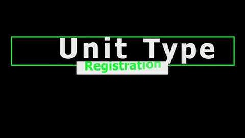 Unit Type Registration on jisort sacco management system