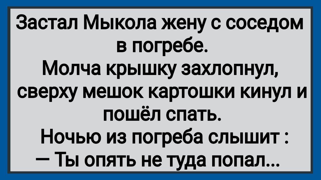 Как Мыкола Жену с Соседом в Погребе Закрыл! Сборник Свежих Анекдотов! Юмор!