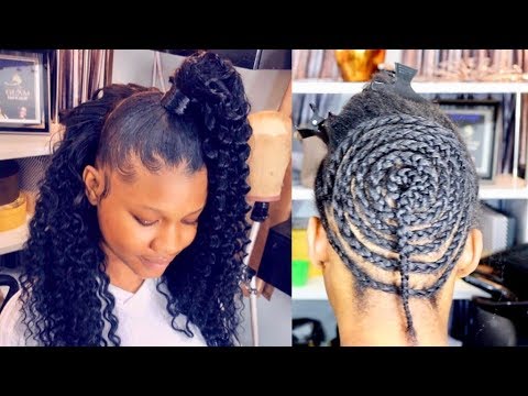 How To Do Half Down Sew In Weave Half Up Ponytail