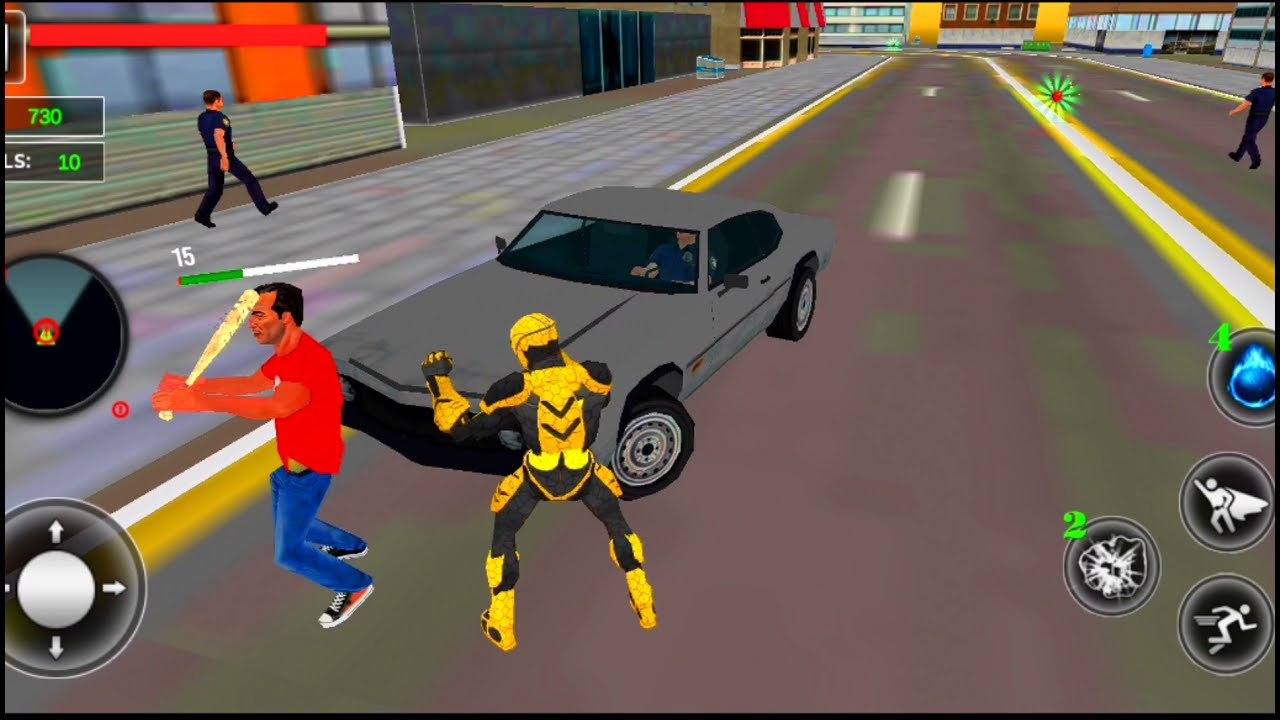 Flying Hero Crime City Battle Amazing Spider Robot Super Hero Gameplay by Games Zone