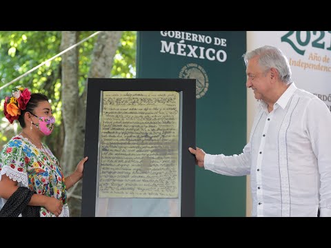 Petición de perdón por agravios al pueblo maya. Fin de la Guerra de Castas, desde Quintana Roo