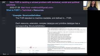 How FHIR is tackling a wicked problem with technical, social and political solution - Matt Hood
