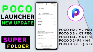 POCO LAUNCHER 4.0 MIUI 14 NEW UPDATE - Enable Super Folder | Poco M2/Pro,Poco X3/C3,M3/M3 Pro,X3 Pro screenshot 2