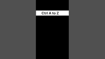 Ultimate CTRL A-Z Keyboard Shortcuts Guide💻 #keyboardshortcuts #shorcut #computerscience #ai #ml