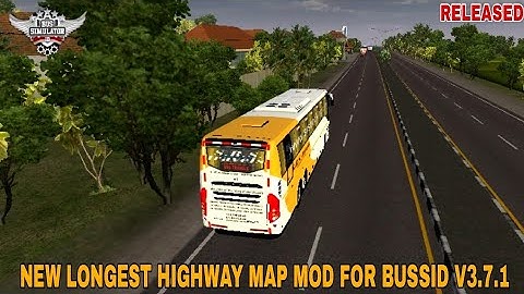 DOWNLOAD NEW LONGEST HIGHWAY MAP MOD FOR BUS SIMULATOR INDONESIA V3.7.1 #mapmod #bussidmods