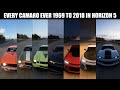 Every Camaro Ever From 1969 To 2018 In Forza Horizon 5 Top Speed Interior Sound HP Comparison Every Camaro Ever From 1969 To 2018 In Forza Horizon 5 Top Speed Interior Sound HP Comparison