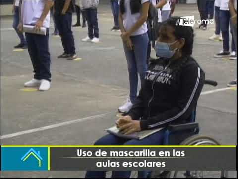 Uso de mascarilla en las aulas escolares
