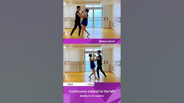 Continuous Lateral to the left (@zouk_moves - Brazilian Zouk Moves Glossary)