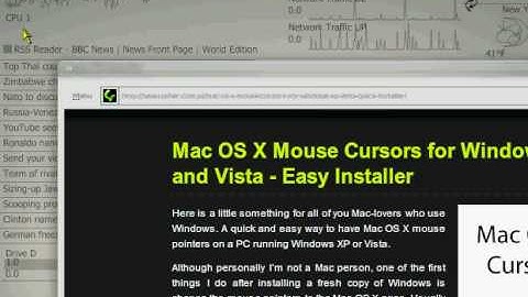 How to Install MacOS X Cursors On Window