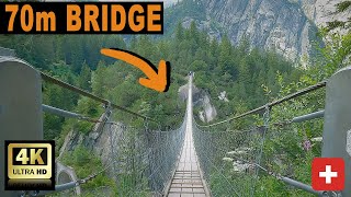 HANDEGGFALLBRÜCKE | HANDECKFALL-HÄNGEBRÜCKE | 70 M BRIDGE | TOURISM VIDEO 4K | SWISS ALPS