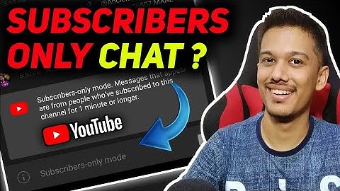 How to Enable "SUBSCRIBER ONLY CHAT" on YouTube Live Stream