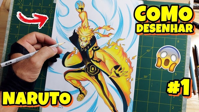 Como desenhar o naruto corpo inteiro - Como desenhar