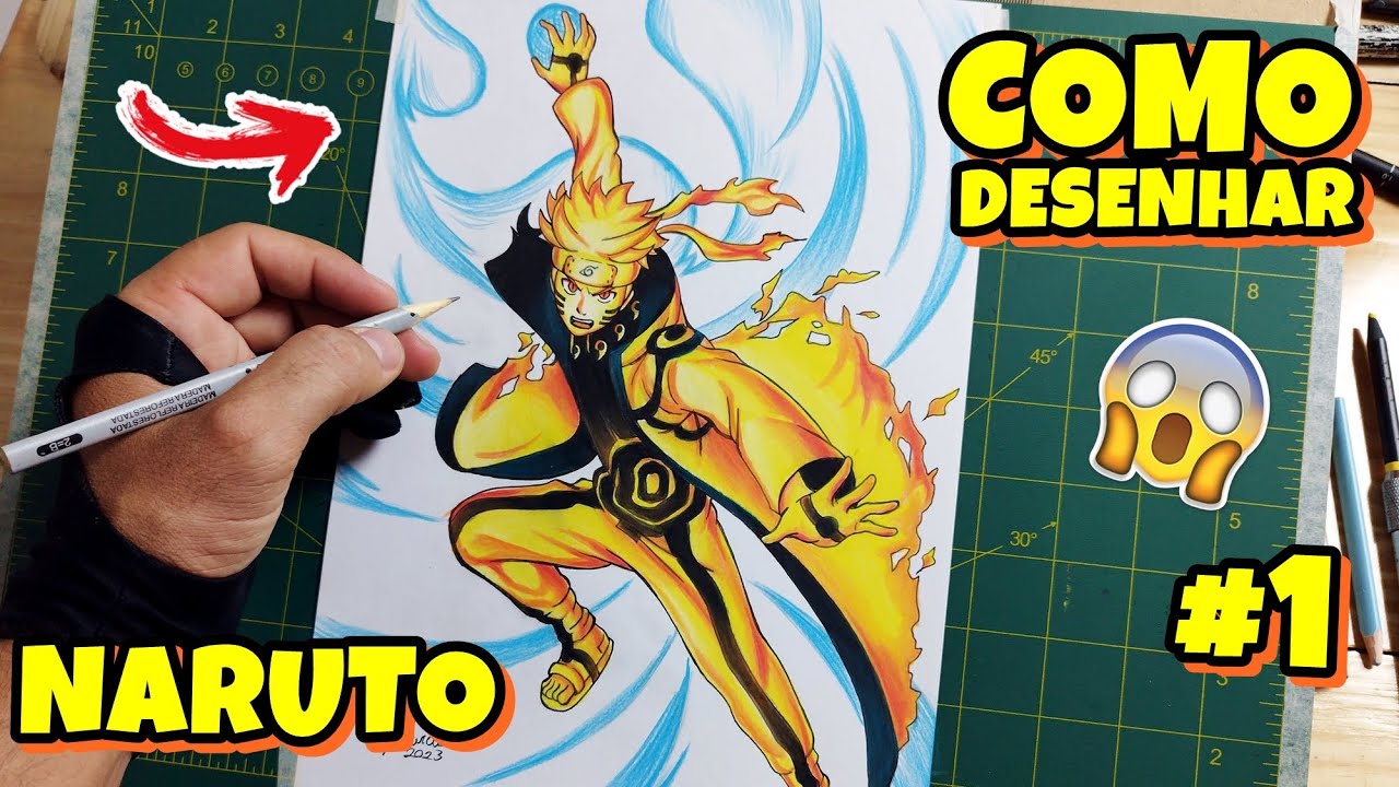 como desenhar o naruto corpo inteiro