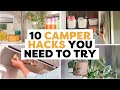 10 camper hacks  tips to try this weekend  rv hacks  tips