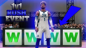 HOW TO WIN RUSH 1V1 EVENT!  3 LEVEL SCORER BUILD IN NBA 2K20!!!
