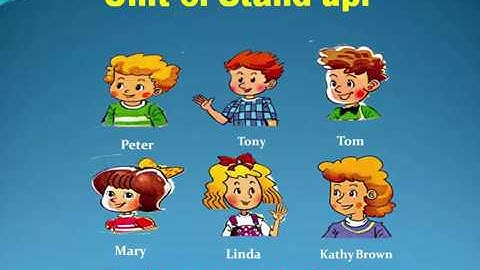 Tiếng Anh Lớp 3 || UNIT 6: Stand up!